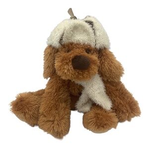 Plush Winter Teddy Bear W/ Scarf And Hat Accessories